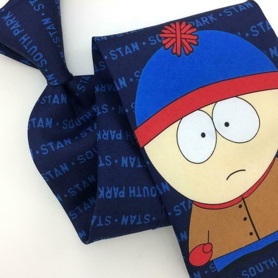South Park Tie Eric Cartman Animated sitcom Red Blue Silk Necktie IN15-219