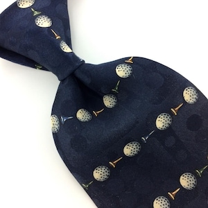 Vintage Mark Alexander Usa Tie Baseball Tee Balls Clubs Silk Necktie In11-729 Excellent Cravate de fantaisie Corbata de la novedad qw