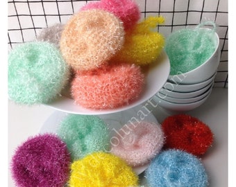 Zero waste with these tawashi sponges, slightly abrasive for the bathroom and kitchen