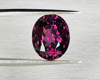 2.54 carat Very Desirable Rhodolite Oval Shape • Genuine  Purple Rhodolite Garnet-January Birthstone • Fine Gem For Engagement Ring