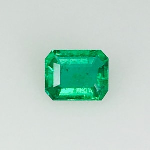 Emerald Cut Natural Emerald Rectangle Shape 1/2 carat size - Genuine Loose Stone- Designer Gemstone- May Birthstone- Jewelry Maker