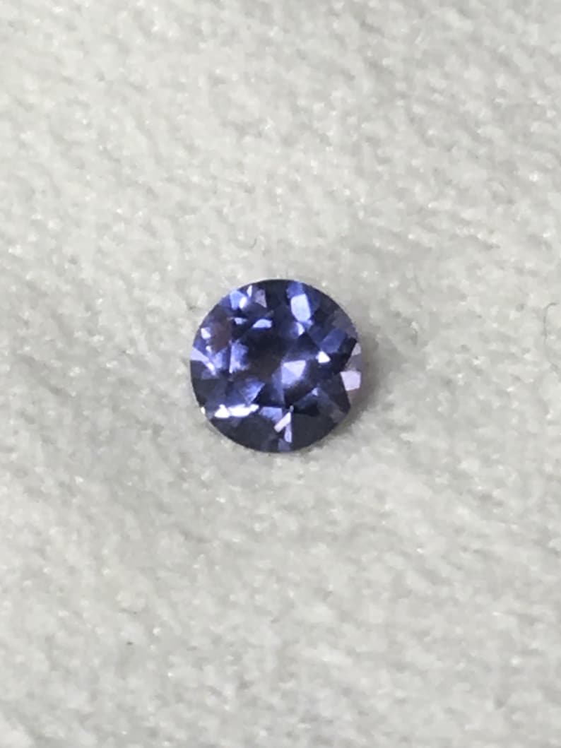 August birthstone Jewelry Maker 0.29 carat Natural Violetish Blue Fine Spinel Genuine Unset Spinel Round Loose Gemstone