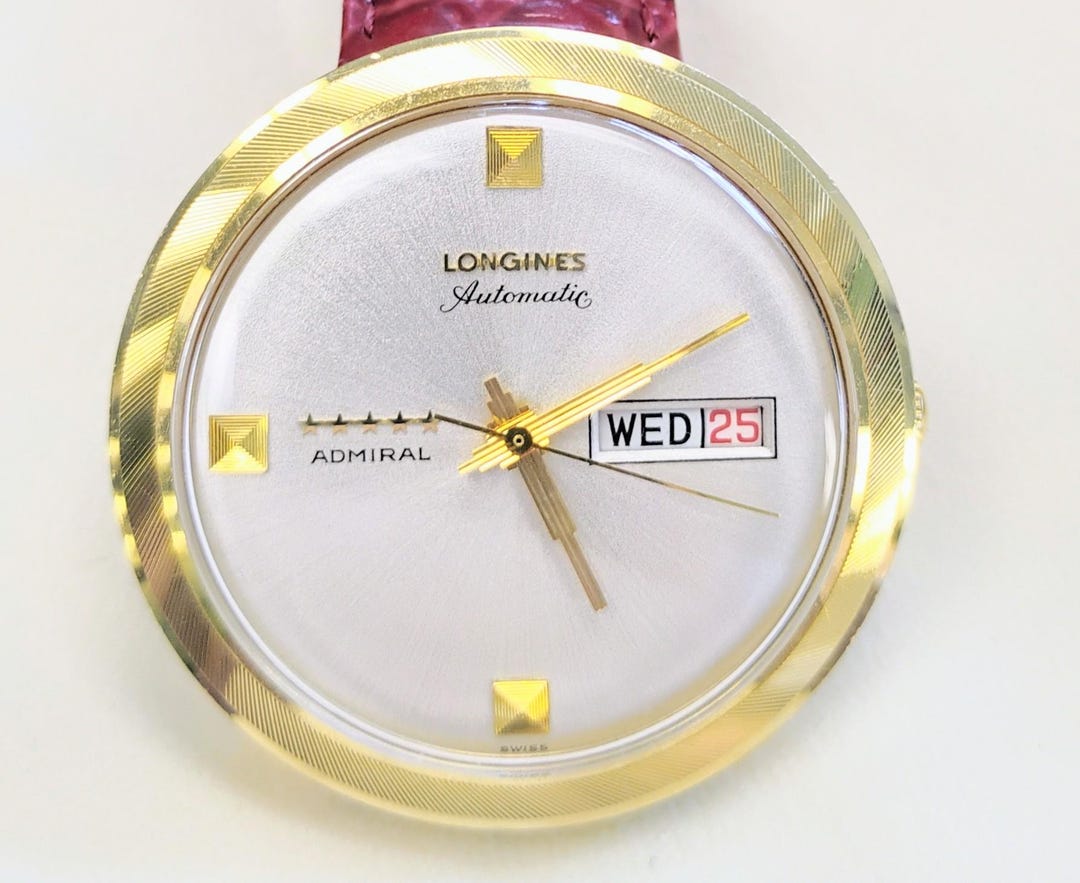 Auténtico reloj Longines automático de oro amarillo de 18 quilates