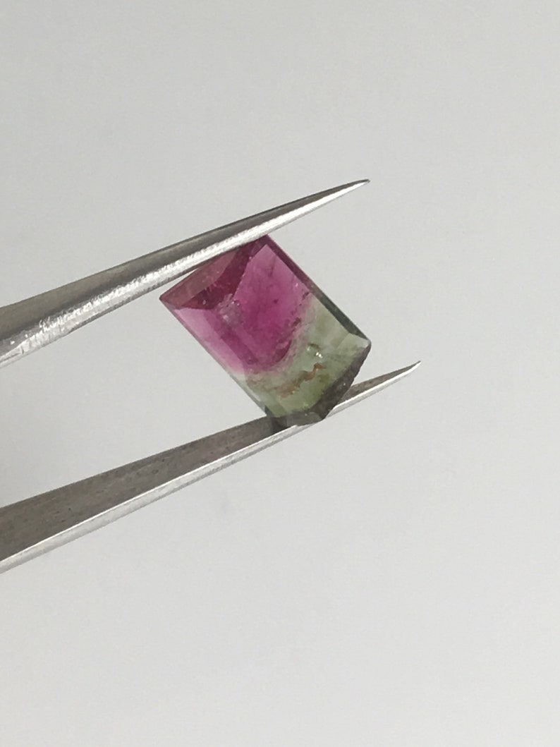 Natural Bi-Color Particolor Tourmaline 2.11 carats Genuine | Etsy