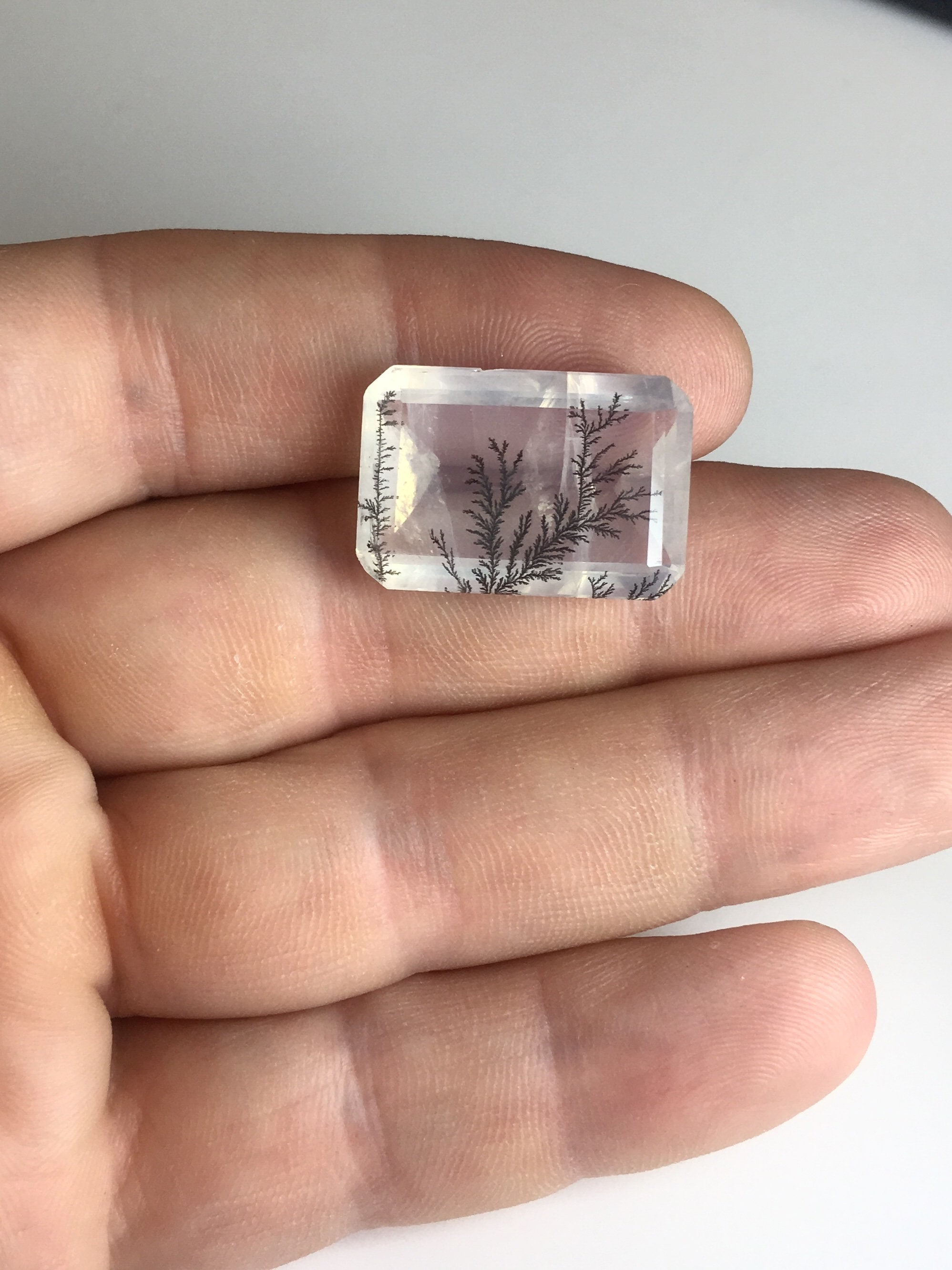 Natural Dendritic Quartz 24 x 16 mm Natural Rock Crystal Etsy