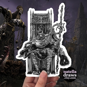 Messmer the Impaler Sticker, Elden Ring Sticker, Shadow of the Erdtree, Weather Resistant Car Decal