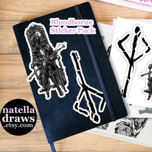 Lady Maria Bloodborne Sticker Pack, Hunter&#39;s Mark Sticker