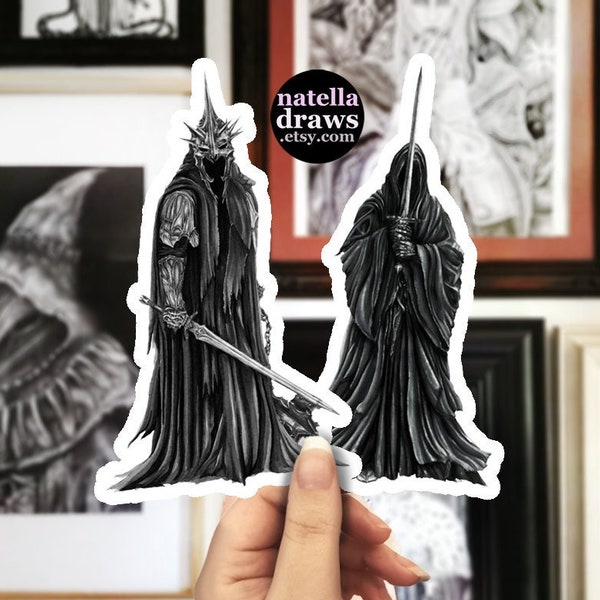 Lord of the Rings Sticker Pack, Witch King Sticker, Nazgul, Ring Wraith Stickers