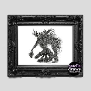Bloodborne Cleric Beast Art Print, Bloodborne poster