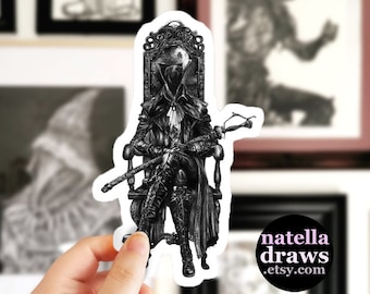 Adesivo Lady Maria, Adesivo Bloodborne, Adesivo per auto Lady Maria, Adesivo da gioco