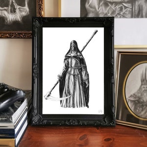 Lámina artística de la Hermana Friede de Dark Souls 3, póster de Dark Souls 3, póster del videojuego, Ashes of Ariandel