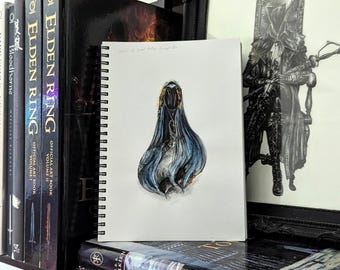Dark Souls 3 Dançarina do Vale Boreal - Pintura original em aquarela