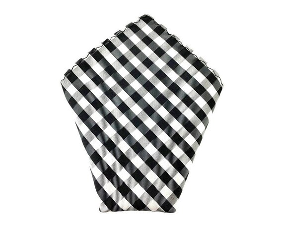 Green Navy Stripe Pocket Square for Groomsmen Handkerchief Mens Hankie Weddings