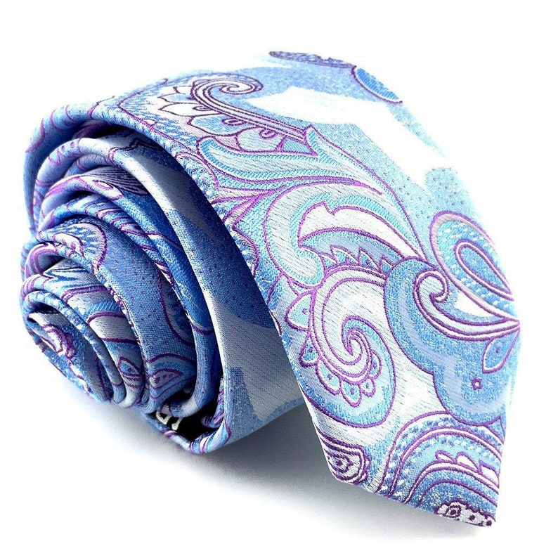 Paisley Skinny mens Tie Handmade Thin Tie Slim Tie Wedding Tie Free Delivery