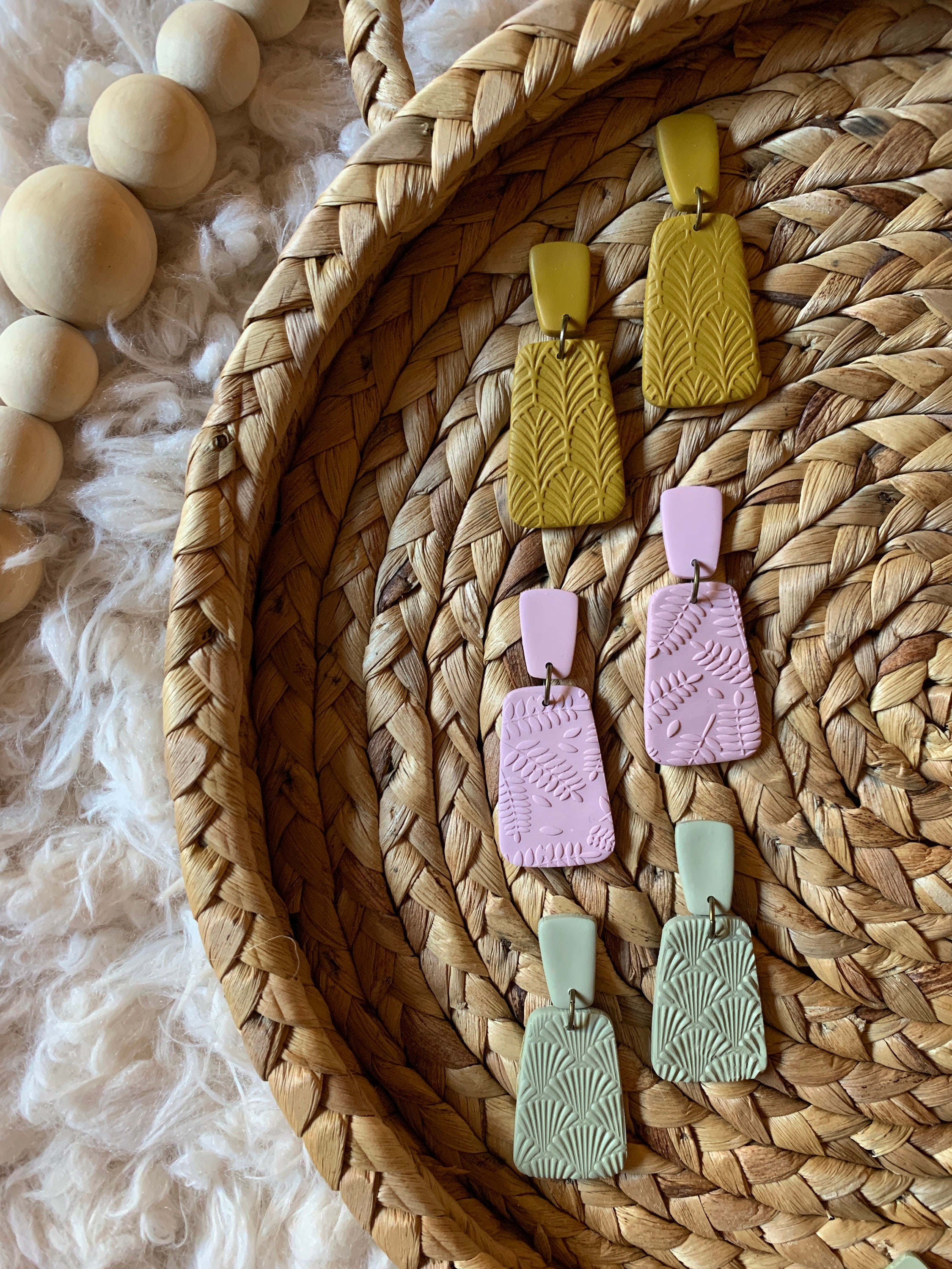 Meranda Collection Boho Statement Earrings Polymer Clay Etsy Meranda Collection Boho Statement Earrings Polymer Clay Etsy