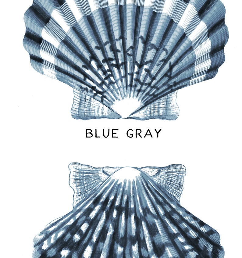 Coastal Wall Decor Set of 12 Unframed Art Prints Navy Blue Sea Etsy