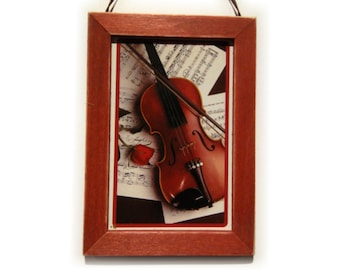 Violin Picture, Violin Magnet, Musician Gift, Housewarming Gift, Thank You Gift, Small Gift, Gift For Him, Gift For Her, Fridge Magnet