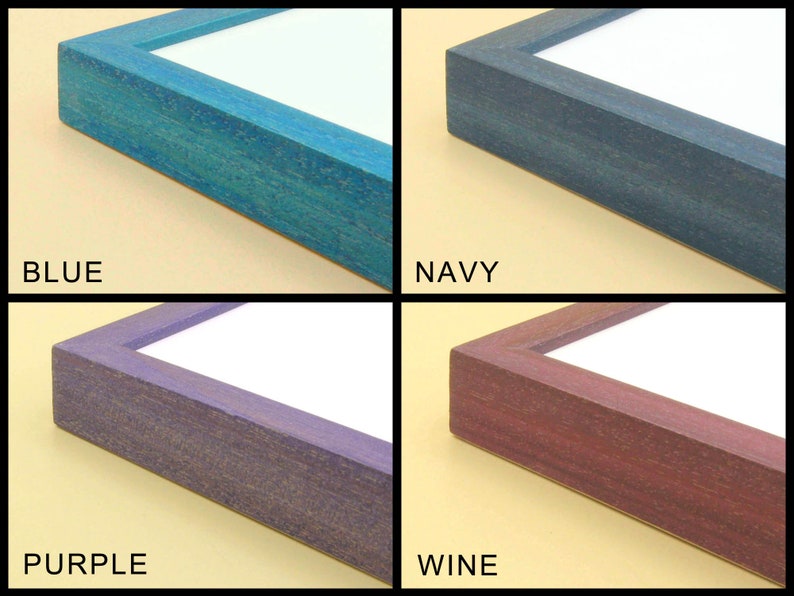 White Choose from Red Thin 6x8 Frame Orange Wine Green Navy Custom Frames Gray Yellow Brown Blue Black Purple Tall