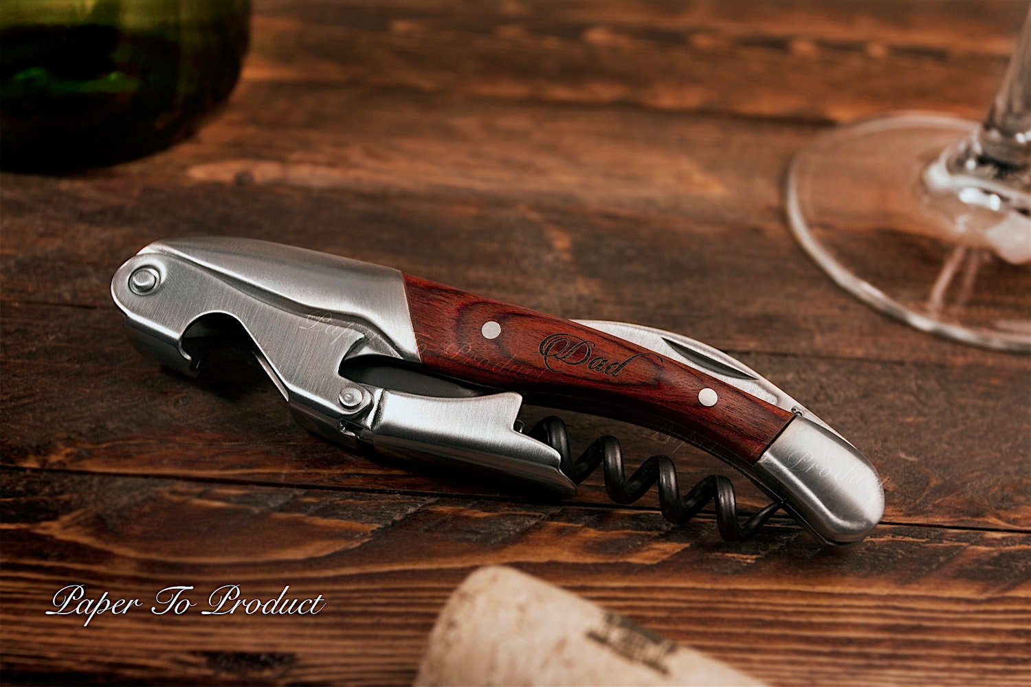 Personalized Wine Key Bottle Opener // Custom Engraved Etsy