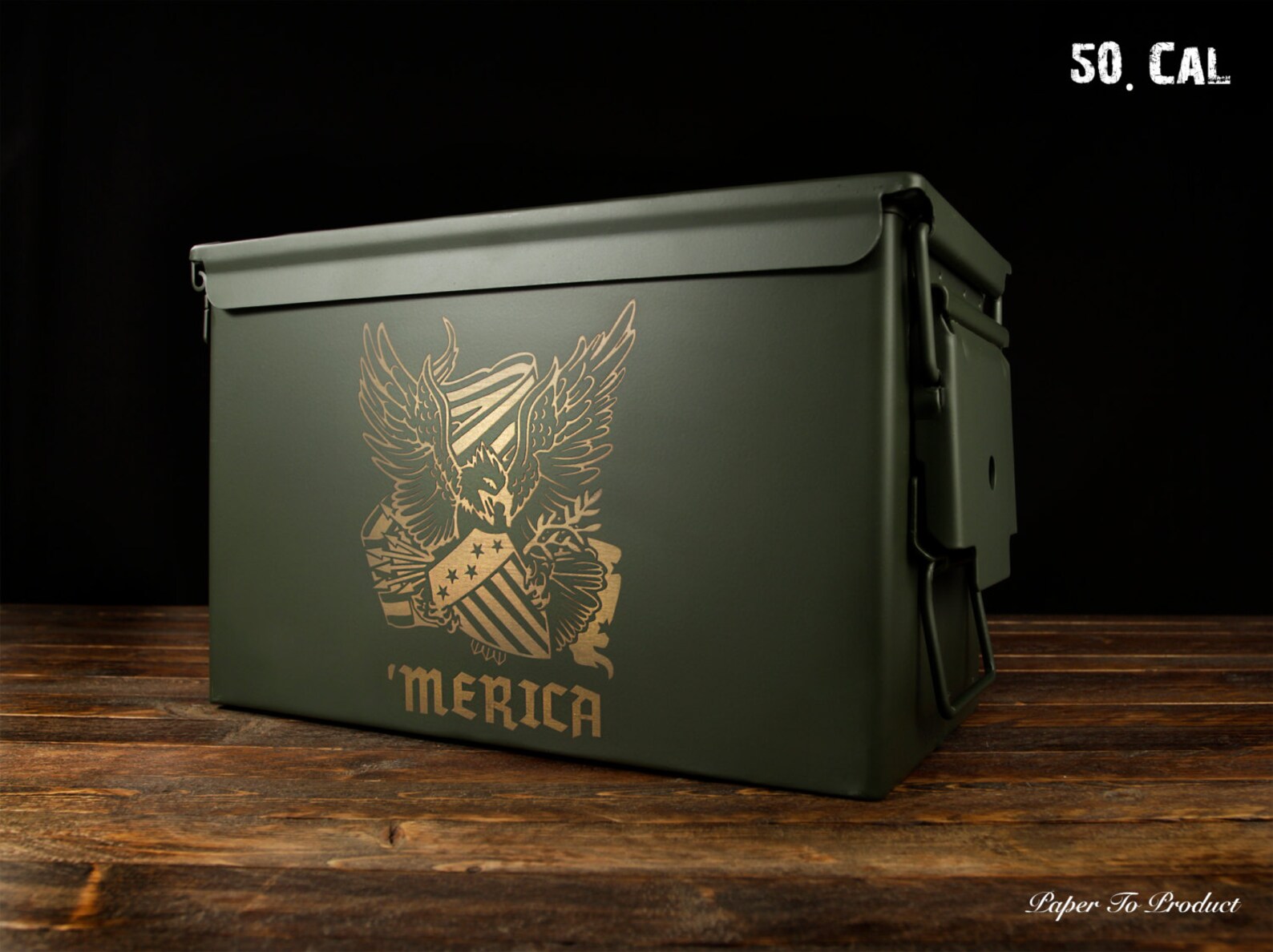 Ammo Box Custom Engraved 50 Cal Monogram Gift Present Etsy