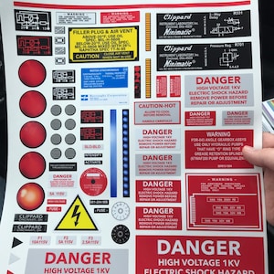 Ghostbusters Proton Pack + Wand Sticker Set