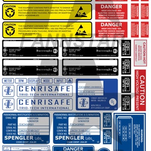 Ghostbusters Ectomobile Roof Rack and Interior Stickers image 5