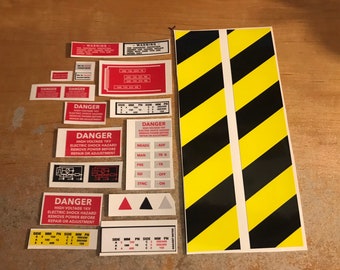 Ghostbusters Ghost Trap and Pedal Stickers