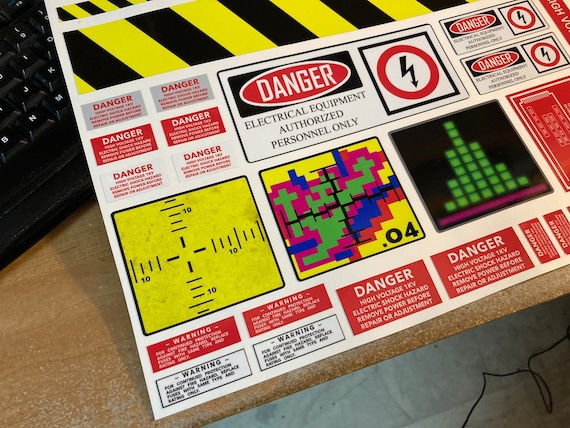 Ghostbusters Hazard Strips and Miscellaneous Equipment