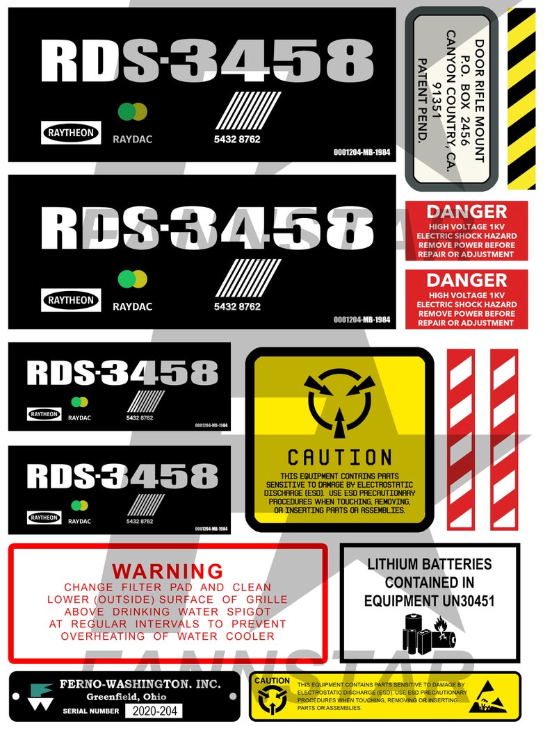 Ghostbusters Ectomobile Roof Rack and Interior Stickers image 4