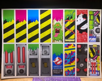 Ghostbusters Inspired Bookmark Stickers