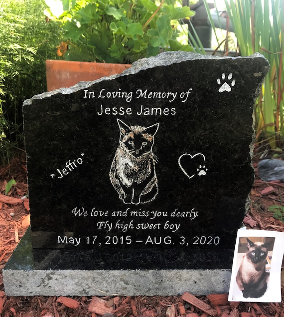 Cat Dog Garden Decor Personalized Horse Engraved Pet Memorial Stone 