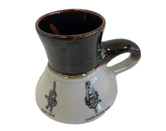 Vtg 1988 Feltman Langer Porcelain No Spill Coffee Travel Mug