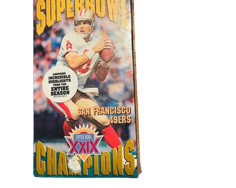 Super Bowl XXIX Champions San Francisco 49ers VHS - Etsy