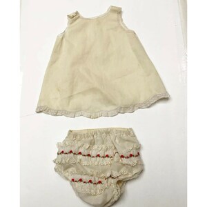 Alexis Baby Girl 2 pc Set Vestido Color Amarillo Claro, Talla 13-18 Libras Vintage