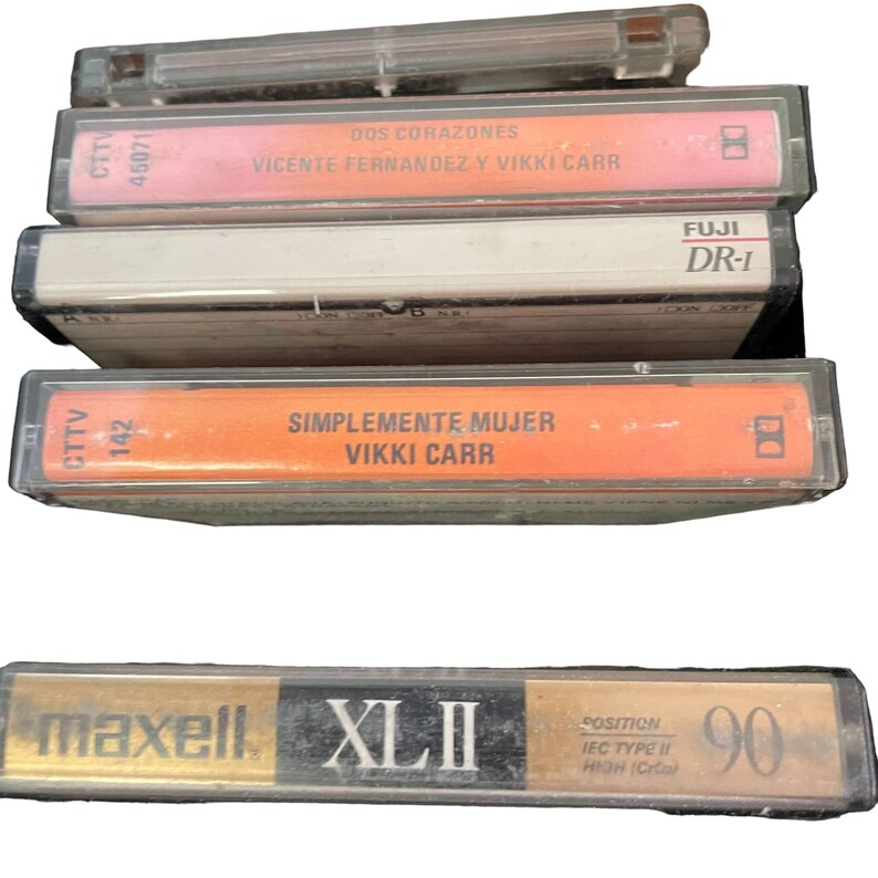 Vintage Retro Audio Cassette Tapes Bundle Lot 14 Size 13"x 5" X 4" - Etsy
