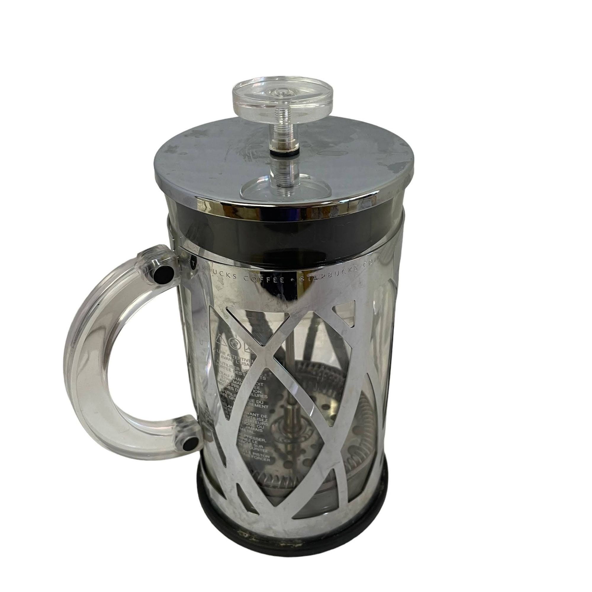 Starbucks Barista Bodum 4 cup French Press Glass and Stainless Steel