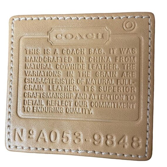 Coach Tan Leather Interior Label Made in China? : r/VintageCoachRehab main image 4