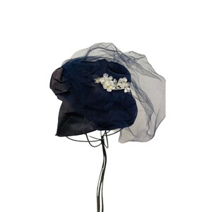 Women Veil Mesh Fascinators Hat Headband Fedoras Black