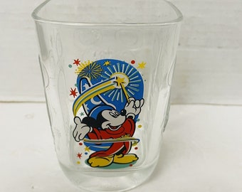 Mickey Mouse Sorcerer Disney World 2000 Celebration McDonalds Glass Epcot