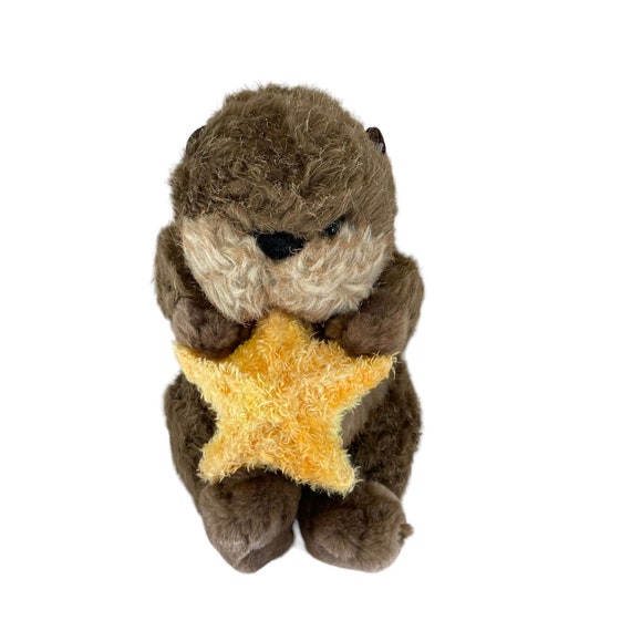 GUND Silas Peluche Peluche Lontra con Stella Marina Marrone Scuro Giallo 8  -  Italia