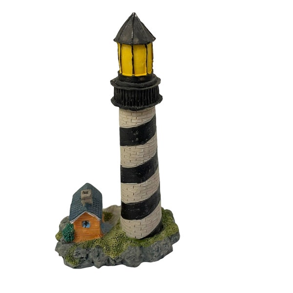 Spoontiques Decorative Cape Kennedy Lighthouse Figurine Resin 13" 3.5" x 6"