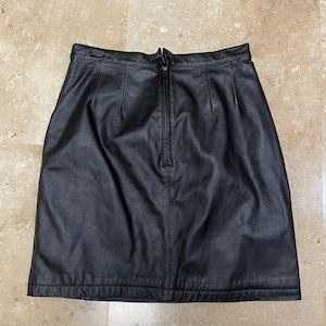 Women&#39;s Wilsons The Leather Expert Knee Length Black Pencil Skirt Size 10