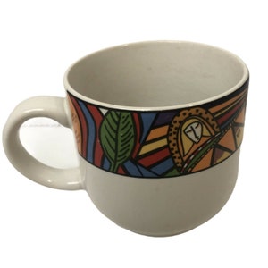 Vintage  Vitromaster Avalon Cup 1992 Fruit Border Rim 3 1/2 x 3 1/4