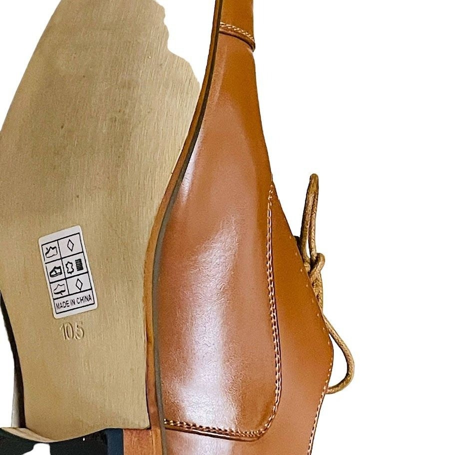 Amali Mens Oxford Dress Shoes Brown Cap Toe and Lace-Up Size 10.5‎ il_1080xN.6084818057_e5ec.jpg main image 3