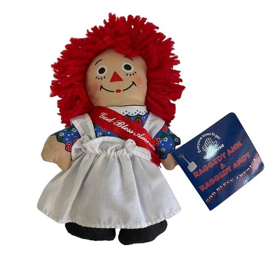 Vintage Applause Raggedy Ann & Raggedy Andy God Bless America Soft