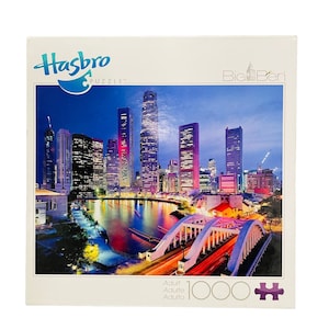 Big Ben Hasbro Adult Collectible 1000 Jigsaw Puzzle New York Multicolor