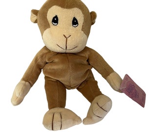 Vintage Precious Moments Enesco Tender Tails Monkey Plush Animal Collectible