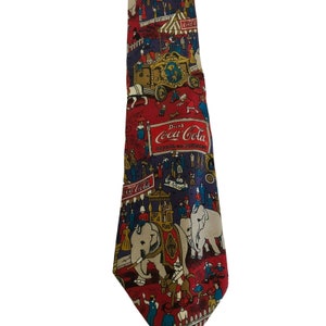 Coca Cola Kids Elephants Cart Tie Męski krawat Krawat Krawat Circus Bow