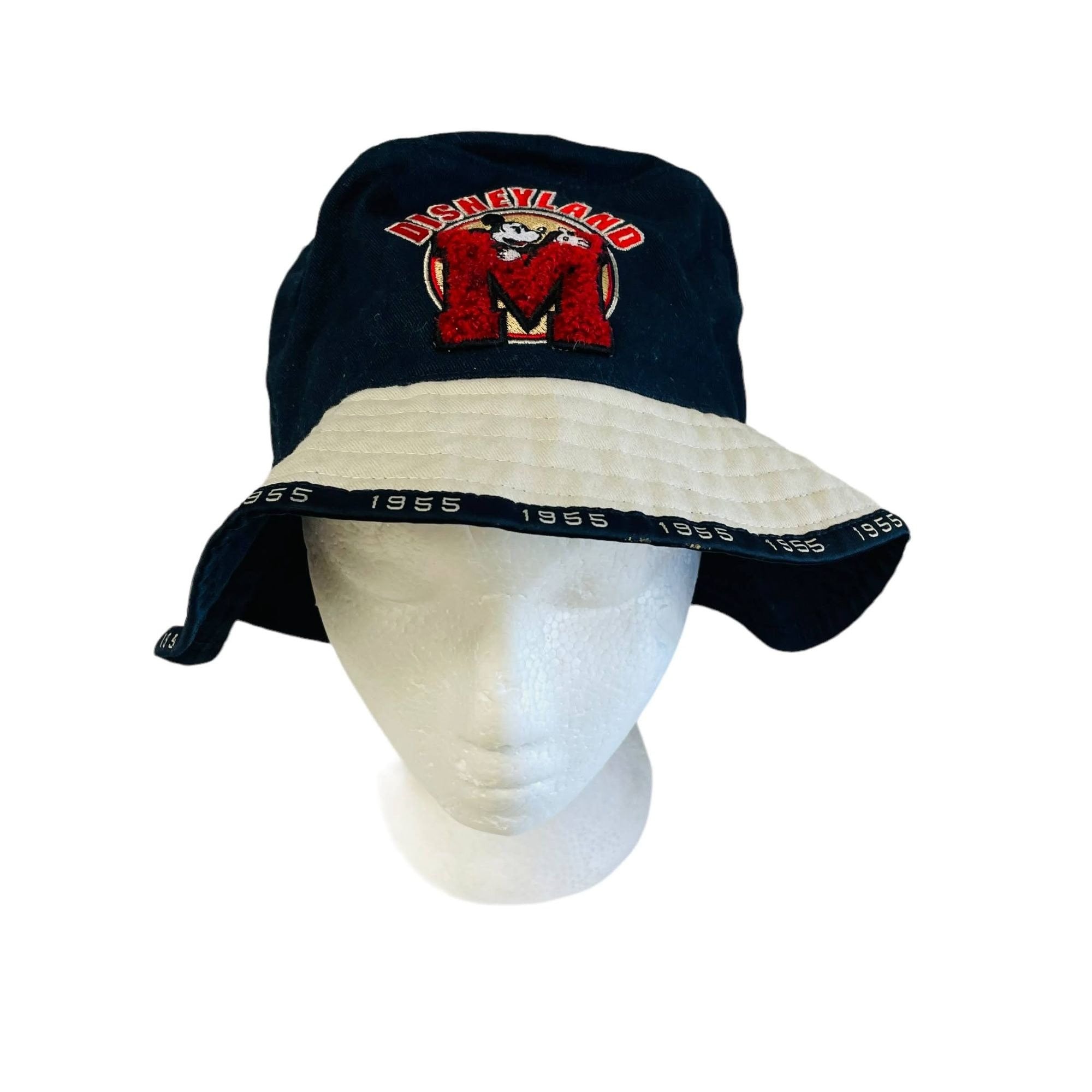 Vintage Disneyland Mickey Mouse Unisex Beige Bucket Hat Disney Goofy Hat Co. Vintage Disneyland Bucket Hat Goofy Hat Co One Size Peace  main image 4