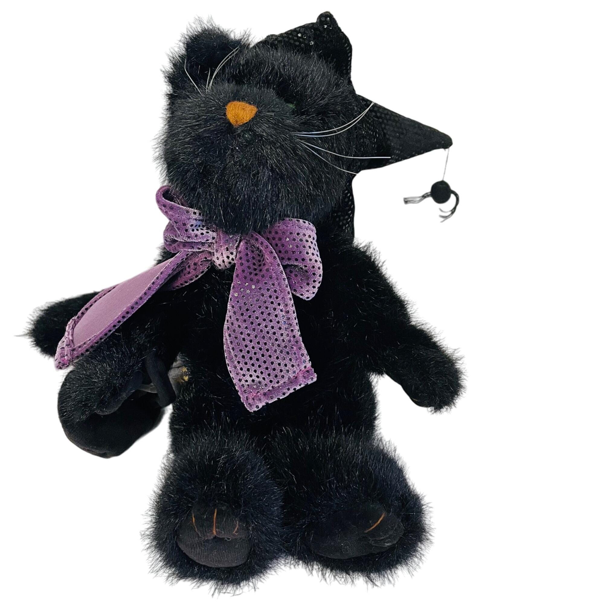 Boyds Bears Zelda Z. Witchypuss Plush Cat 917970 With Hat & Purple